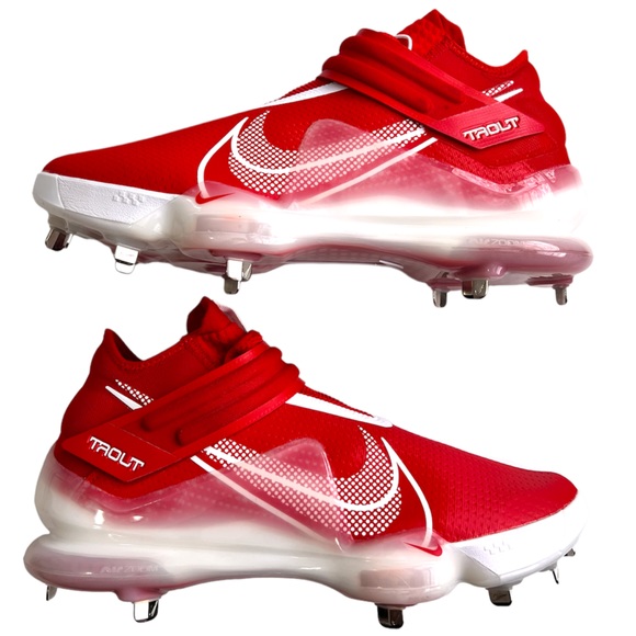 Nike Force Zoom Trout 7 Metal Baseball Cleats Men’s Size 14 Red White CI3134-602 - Picture 1 of 13